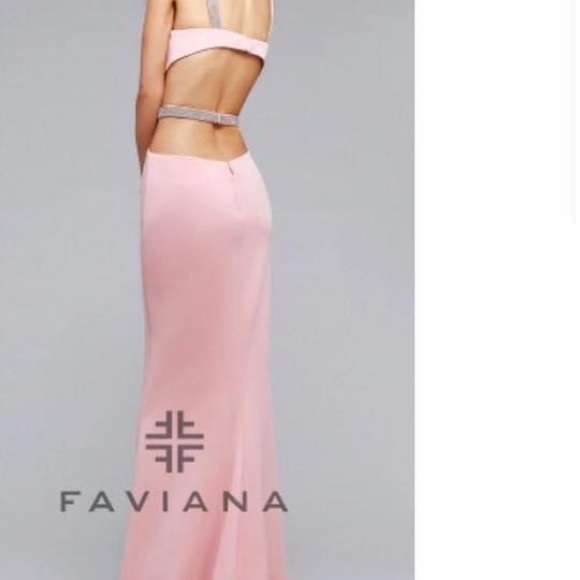 Faviana Blush Pink Gown - Picture 2 of 5